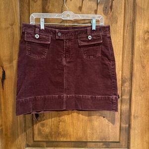 Patagonia Women’s Dark Purple Corduroy Mini Skirt Size 8